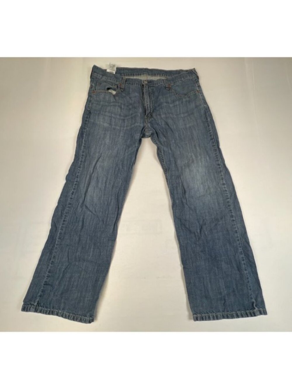 Levi Strauss Mens 38x30 560 Relaxed Fit Light Wash Denim Jeans Blue Cotton